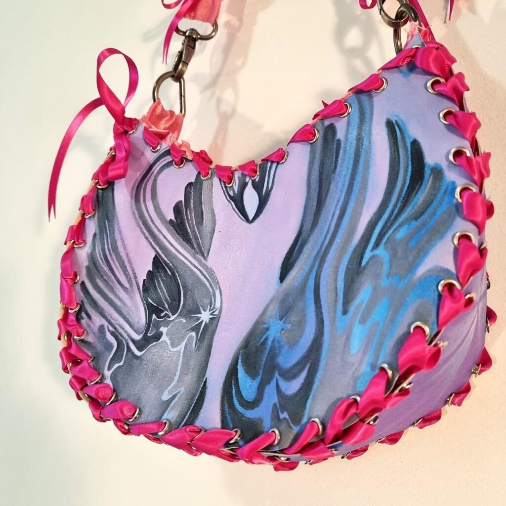Hot Pink Swan Bag (sample)